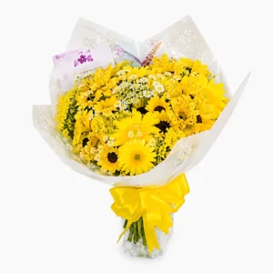 Bouquet flores amarillas