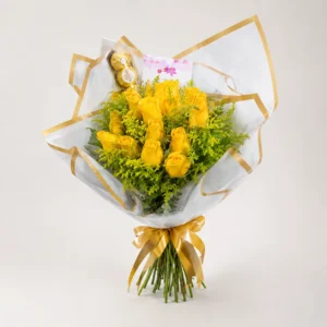 Bouquet de rosas amarillas