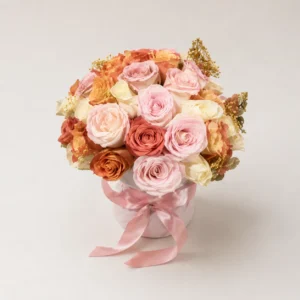 Cilindro redondo rosas