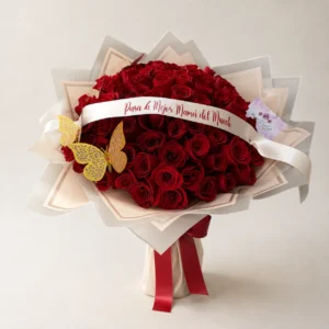 Bouquet de 100 rosas rojas